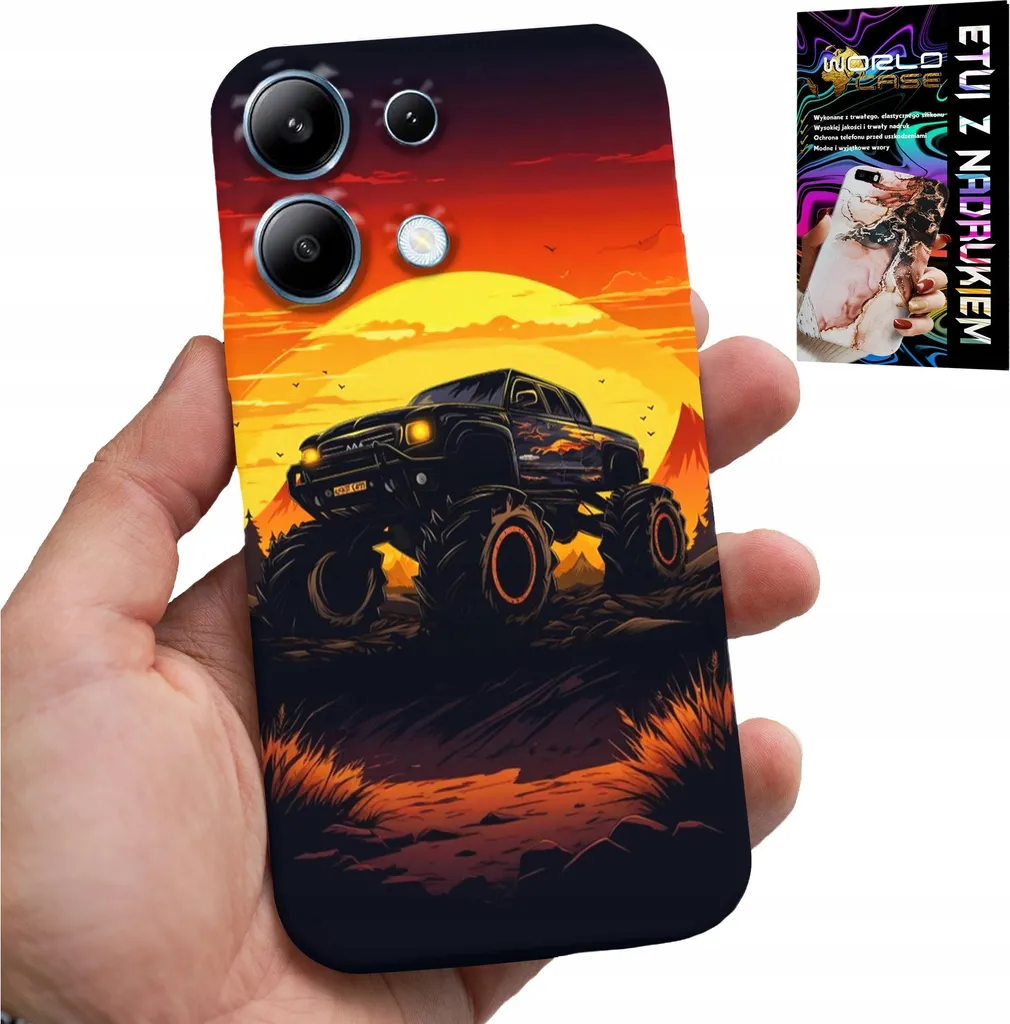 Cover Xiaomi Note 14S per Bambini: Disegno Camion e Vetro 9H