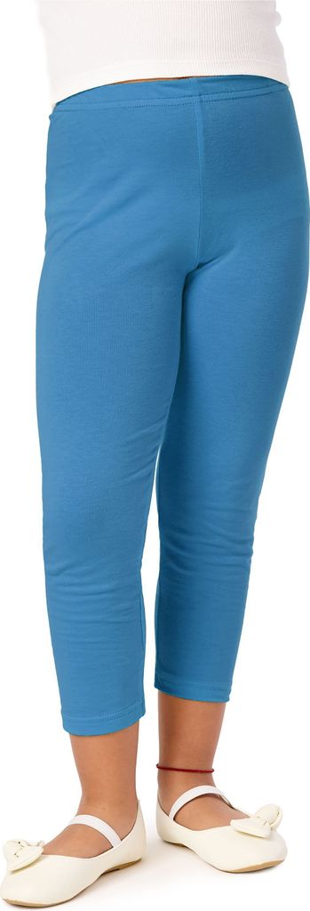 Merry Style Mädchen 3/4 Leggings aus Viskose MS10-131 (Blau, 128)