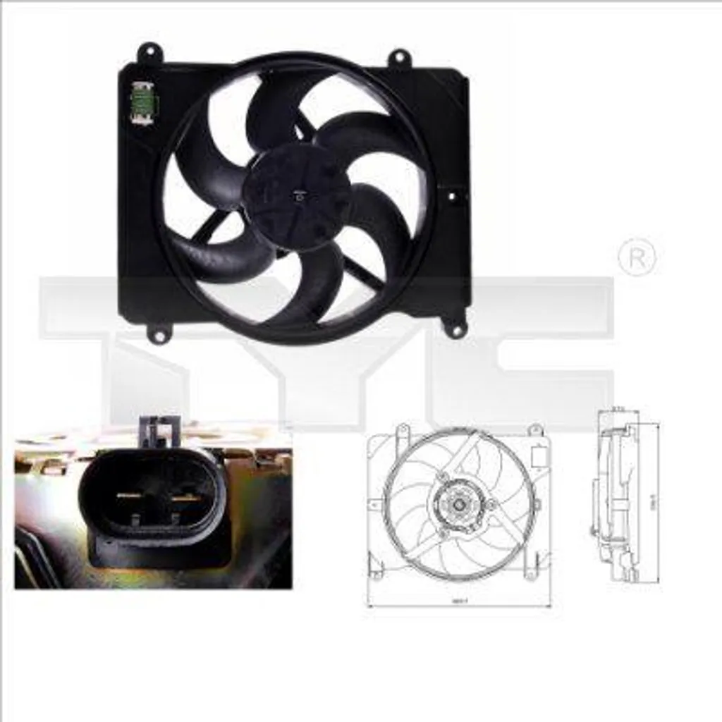 Ventilateur de Radiateur Moteur pour Trafic et Punto - Qualité OE 12V