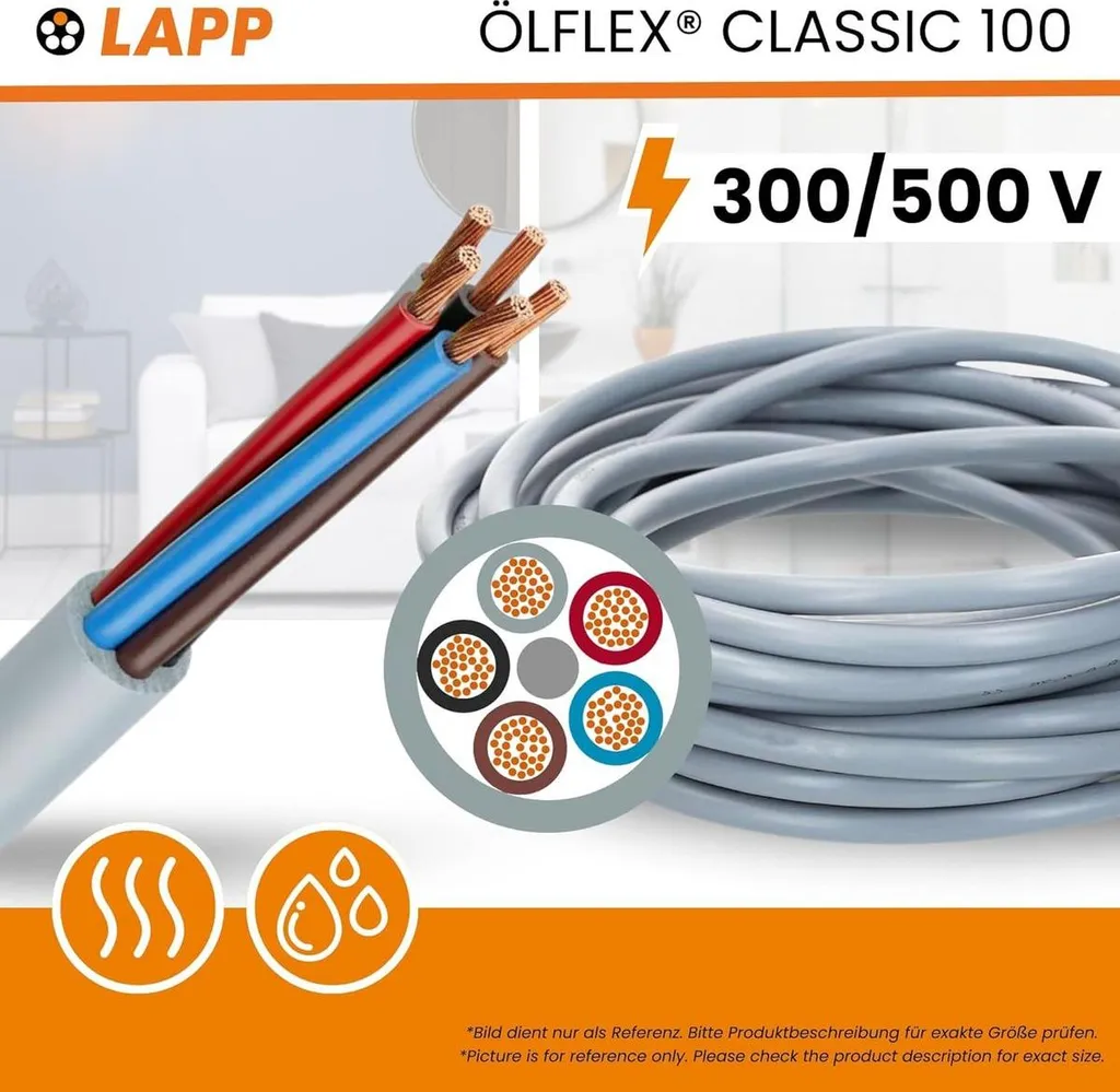 Câble Lapp 4 fils sans fil de terre 4x0,5 mm² - Solution câblage 10m - 3