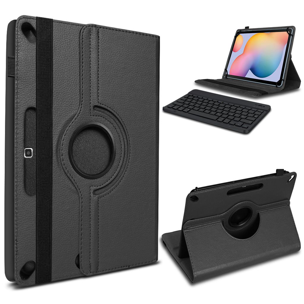 Tablet Hülle Tastatur für Samsung Galaxy Tab S7 11" Tasche Schutzhülle DrehbarFarben:Schwarz
