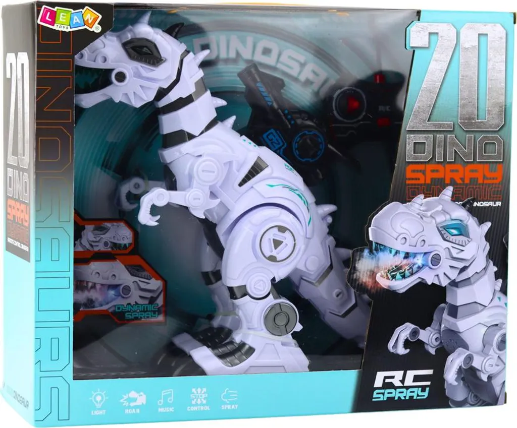 Dinosaure Robot Interactif RC Jouet Télécommandé Brume et Sons 45 cm - 4