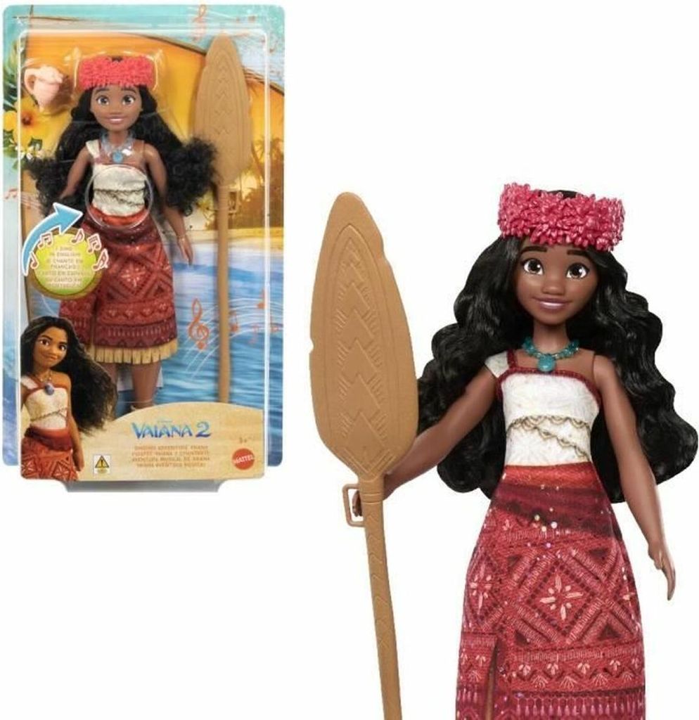 Mattel - Disney Moana 2 Ekranowa Laleczka Vaiana z Akcesoriami