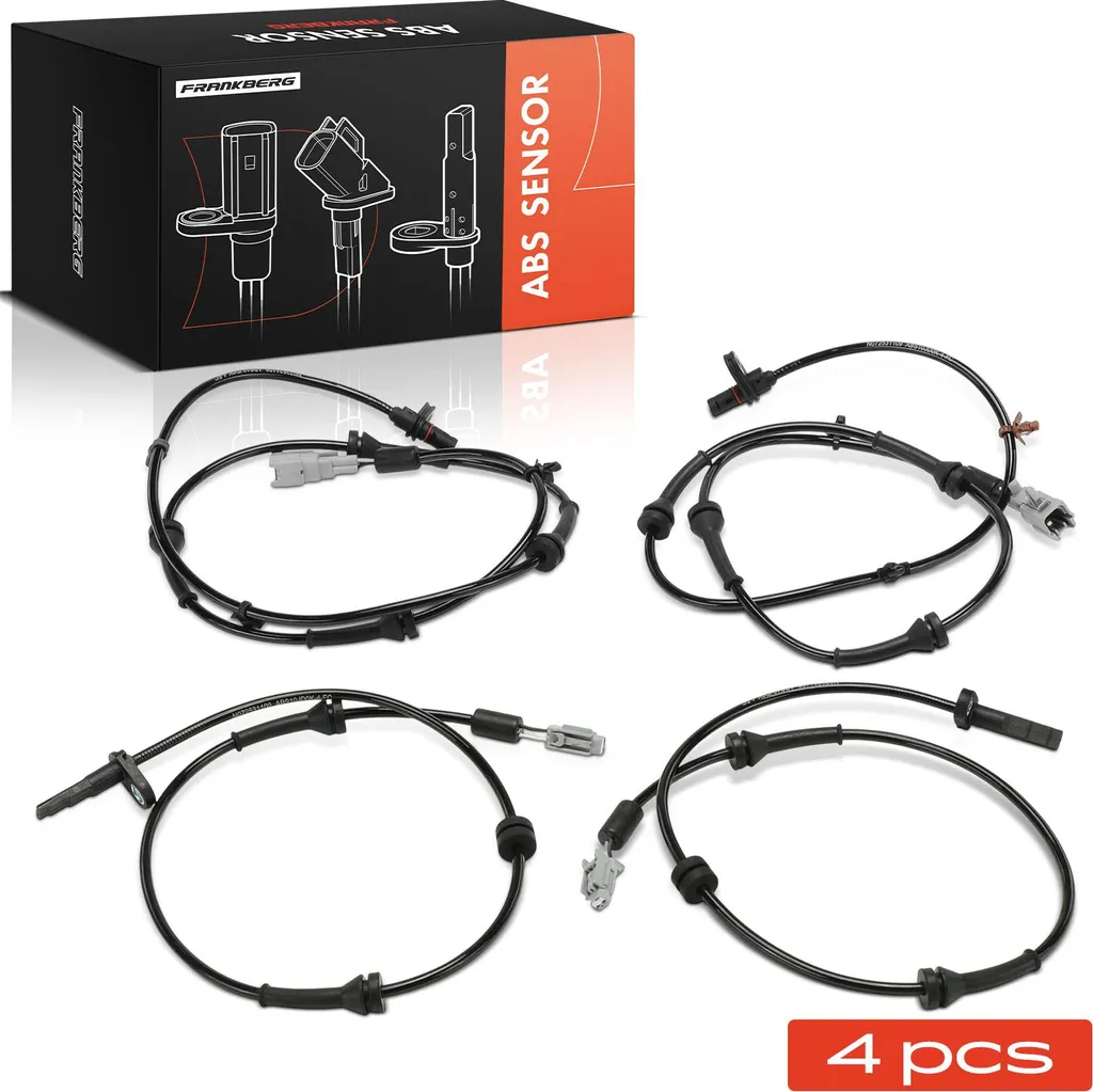 Frankberg 4x Capteurs ABS avant arrière Nissan Qashqai J10 2006-2010