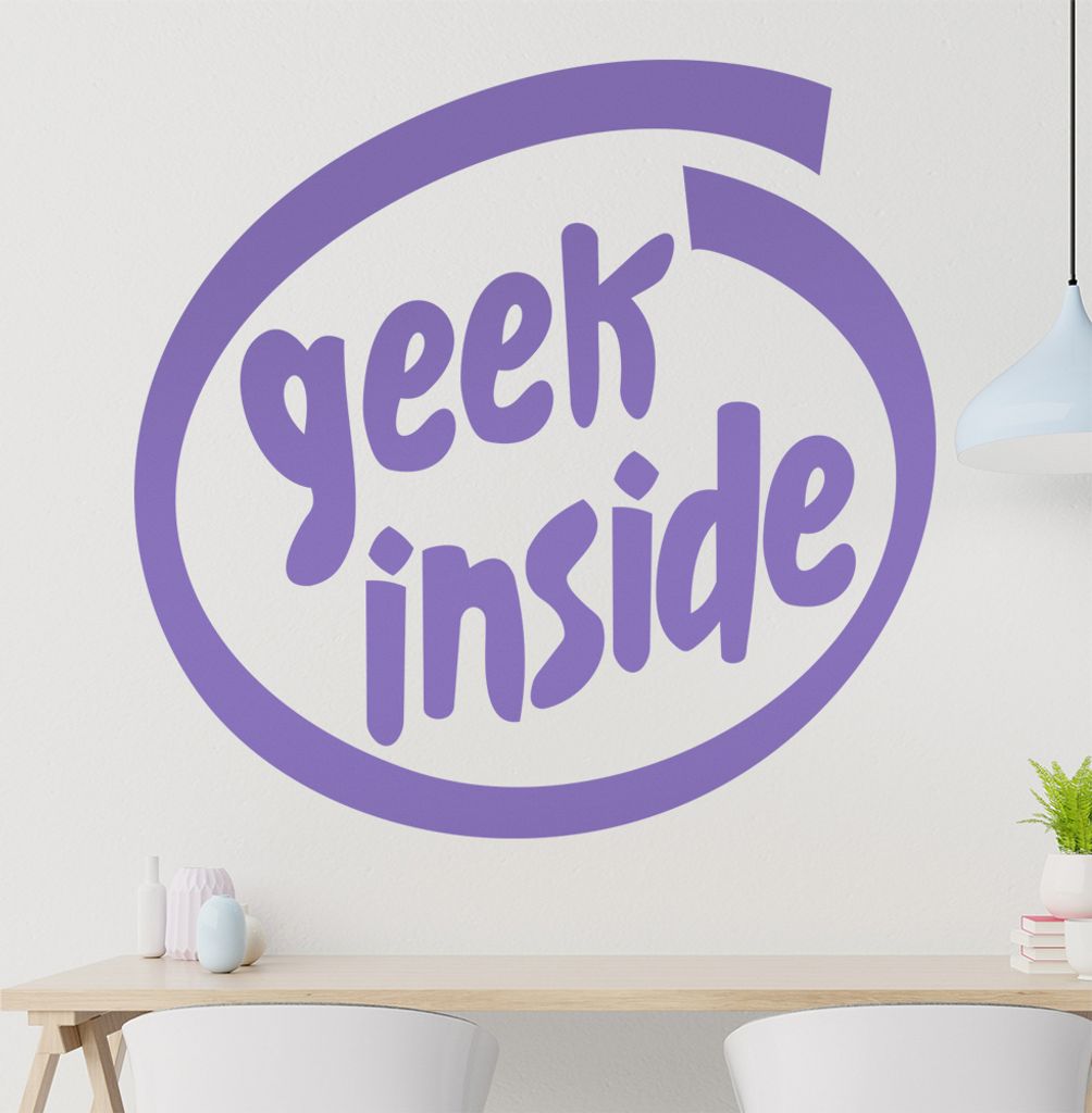 geek inside Wandtattoo in 6 Größen - Wandaufkleber Wall Sticker - Dekoration, Küche, Wohnzimmer, Schlafzimmer, Badezimmer