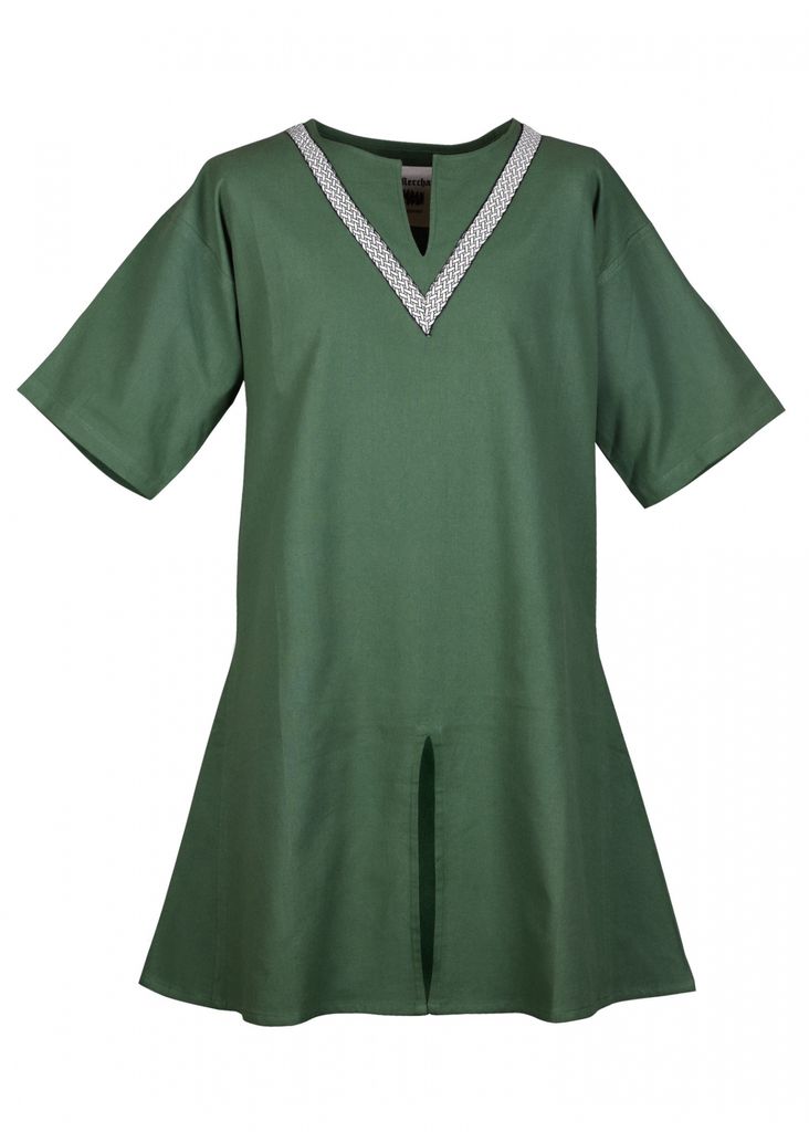 Wikinger Hemd Herren Aus Leinen – Kurzarm, Mittelalter-Look, In Größen Bis 6XL, Bequem & Atmungsaktiv