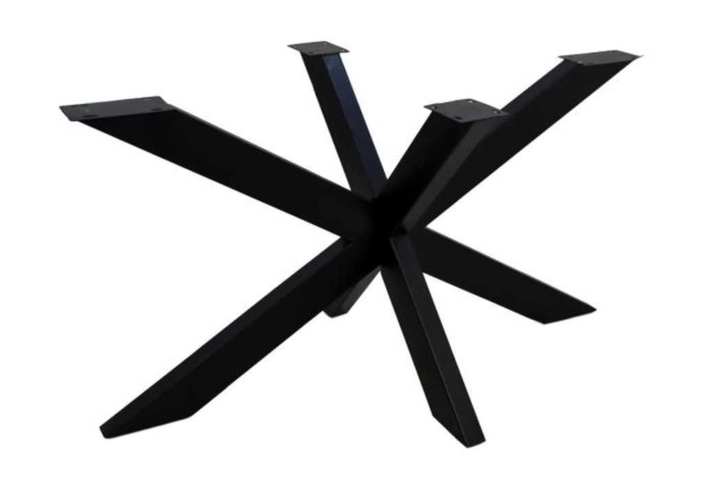 HSM Collection Tischsockel Spider-150x80x72 (80x40mm)-Schwarzes Metall