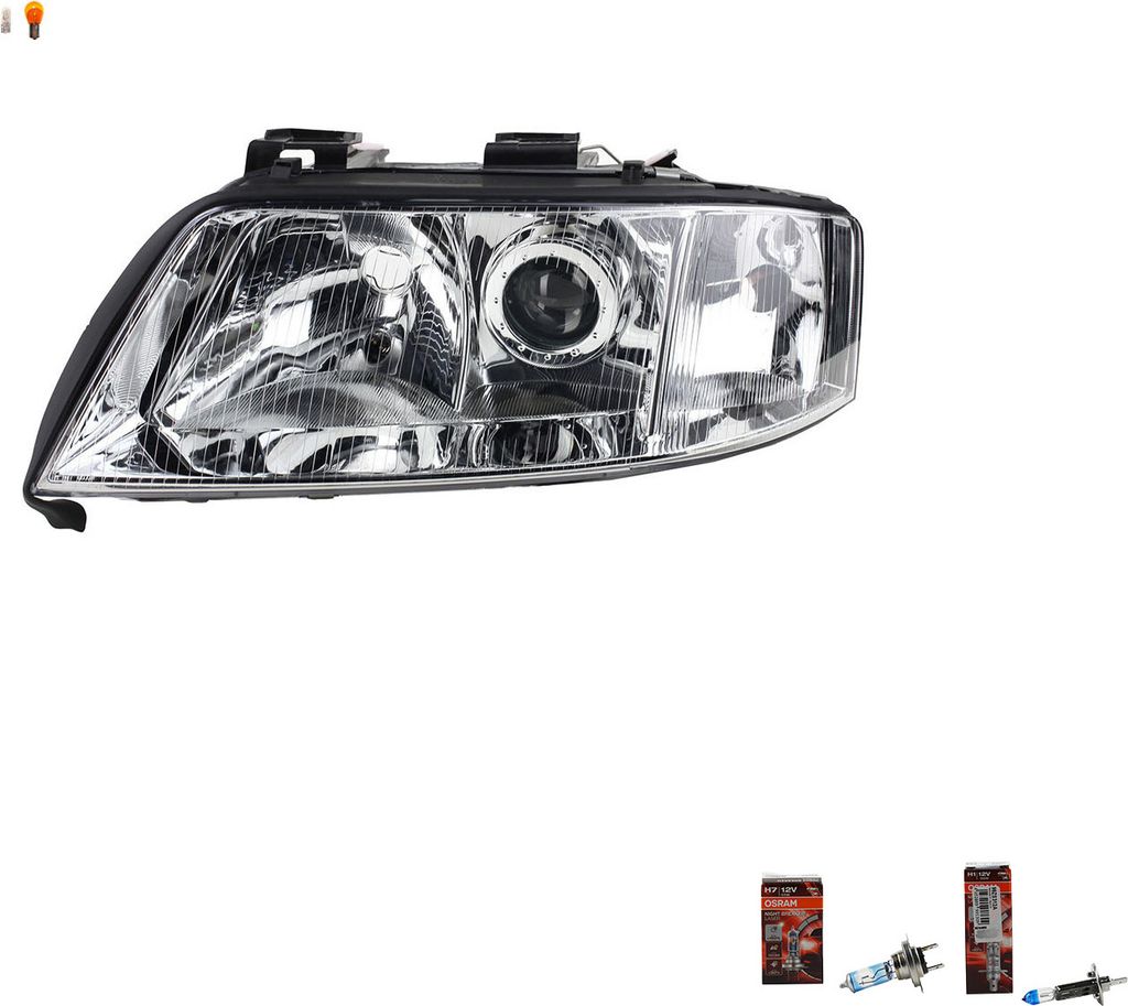 Scheinwerfer + Osram Night Breaker Laser passend für Audi A6 4B 01/97-09/99 Links 4B0941029 4B0941029K 4B0941003N 4B0941029D Johns