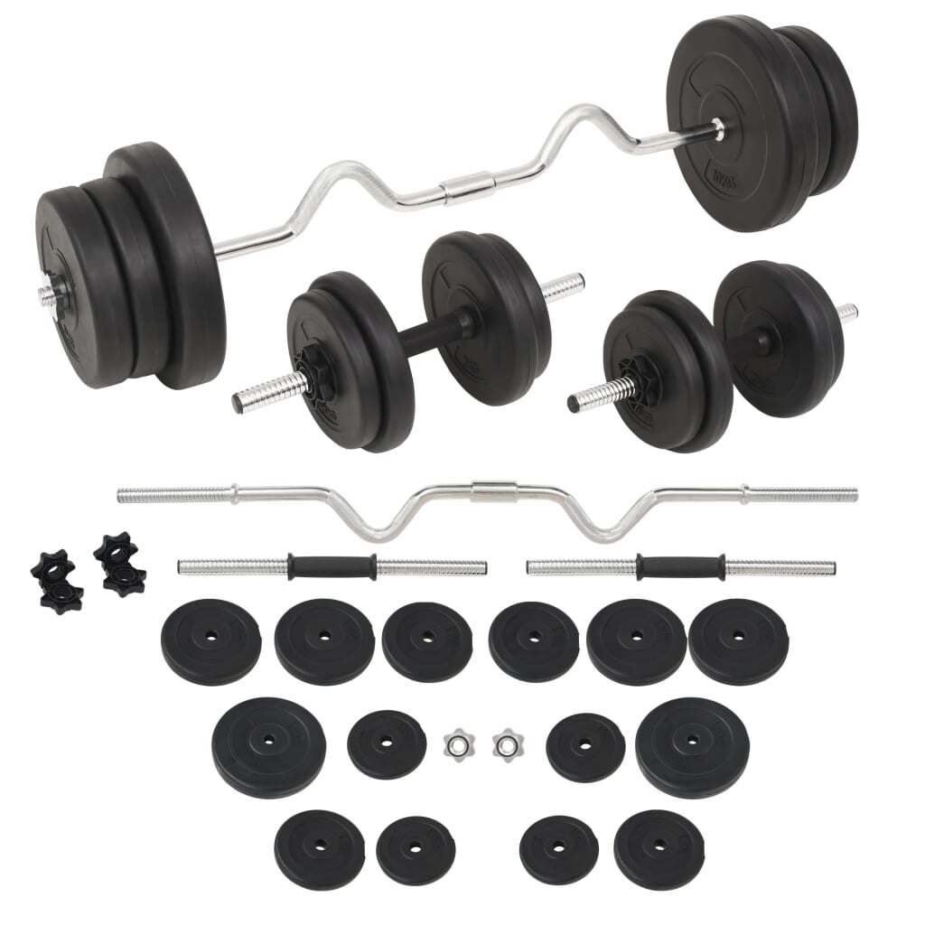 Langhantel- und Kurzhantelset 60 kg