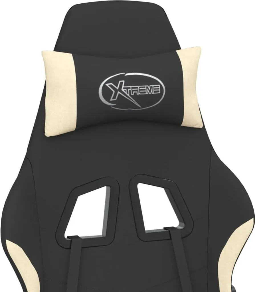 Sedia da gioco in tessuto nero e crema - 8