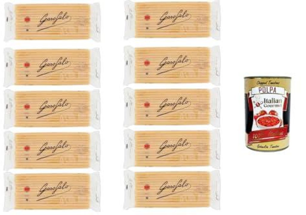 Italian Gourmet Ziti Pasta 10×500 g – Ziti N.4-15 Hartweizengrieß, italienische Röhrennudeln für Ofenpasta, Ragù & Sugo, Großpackung 5 kg, ...