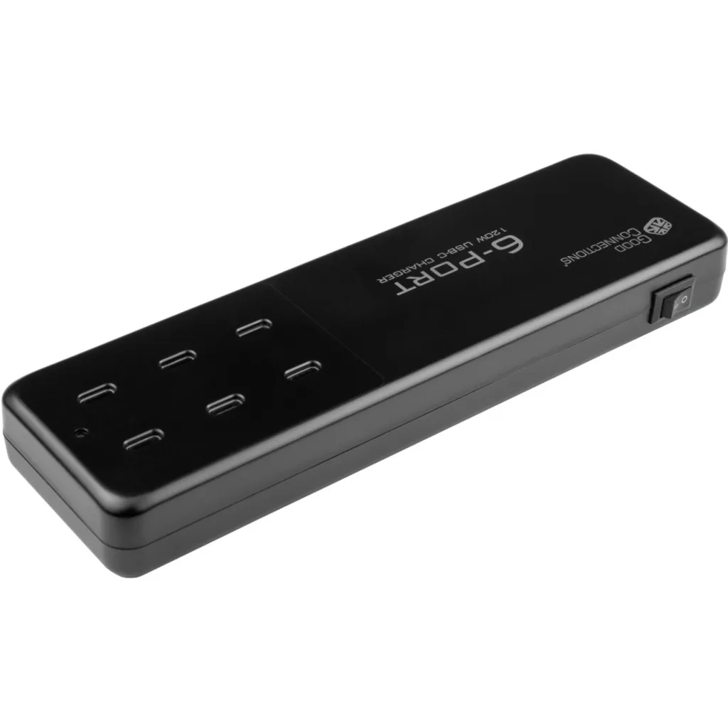 Chargeur USB 120W 6 Ports pour Finir avec le Désordre de Câbles Bureau