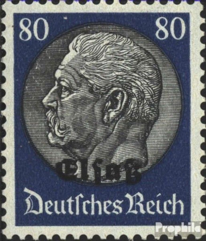 Briefmarken Elsaß (Dt.Bes.2.WK.) 1940 Mi 15 postfrisch Hindenburg