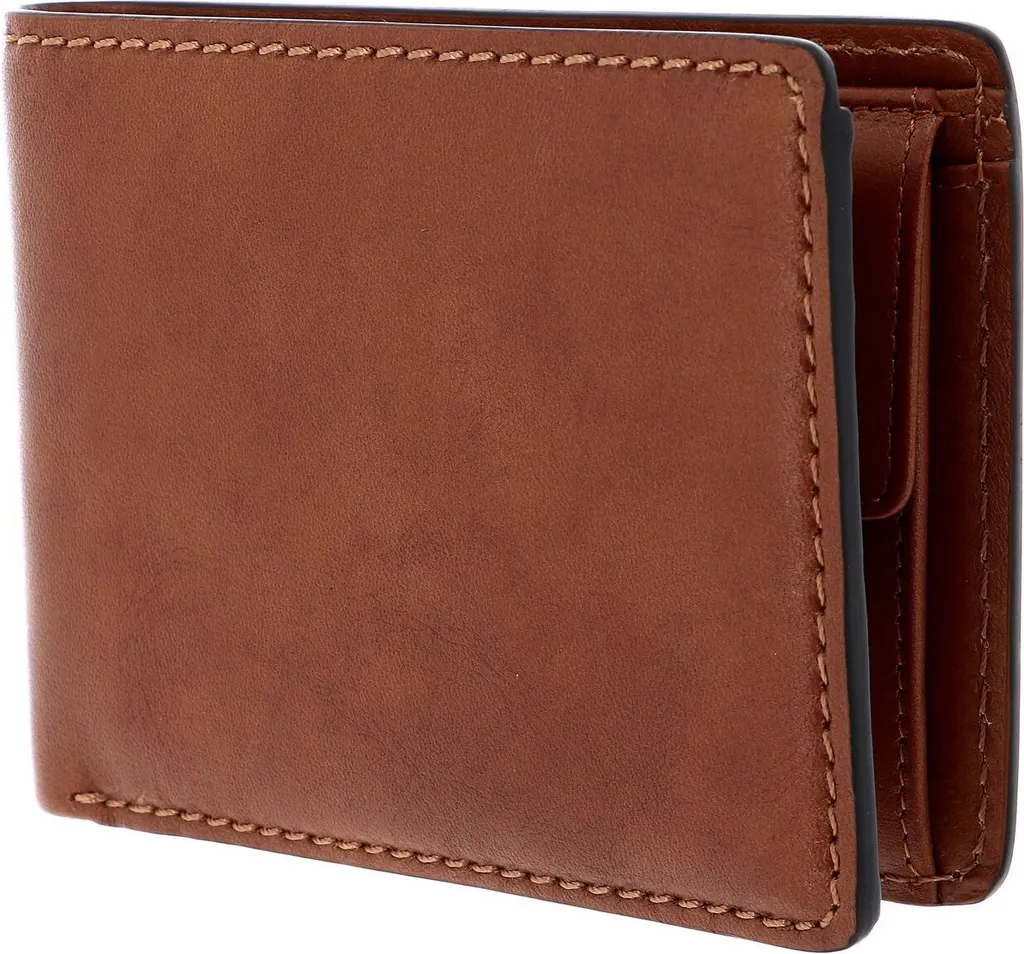 Porte-monnaie Trifold Toscana PICARD Petit Portefeuille Cuir Marron