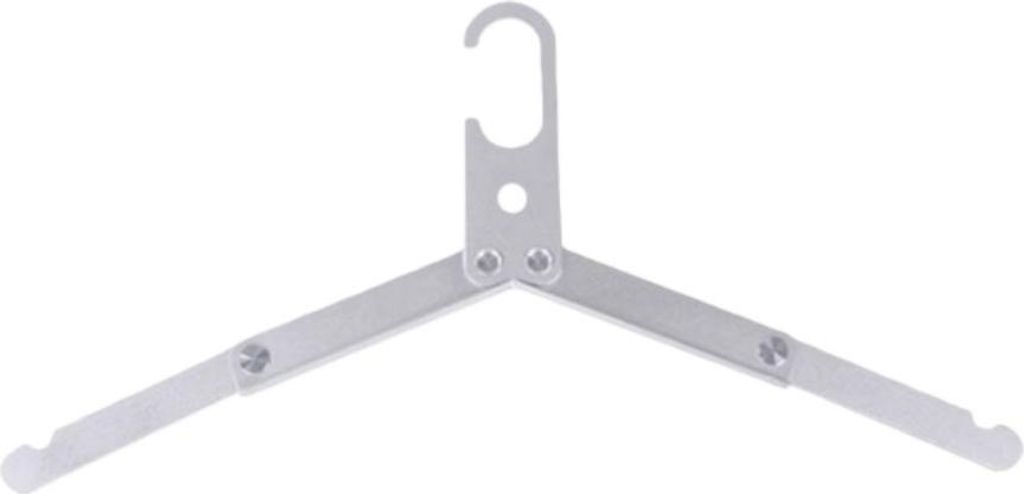 INF Faltbarer Kleiderbügel aus Aluminiumlegierung - Platzsparend für Reisen Silber