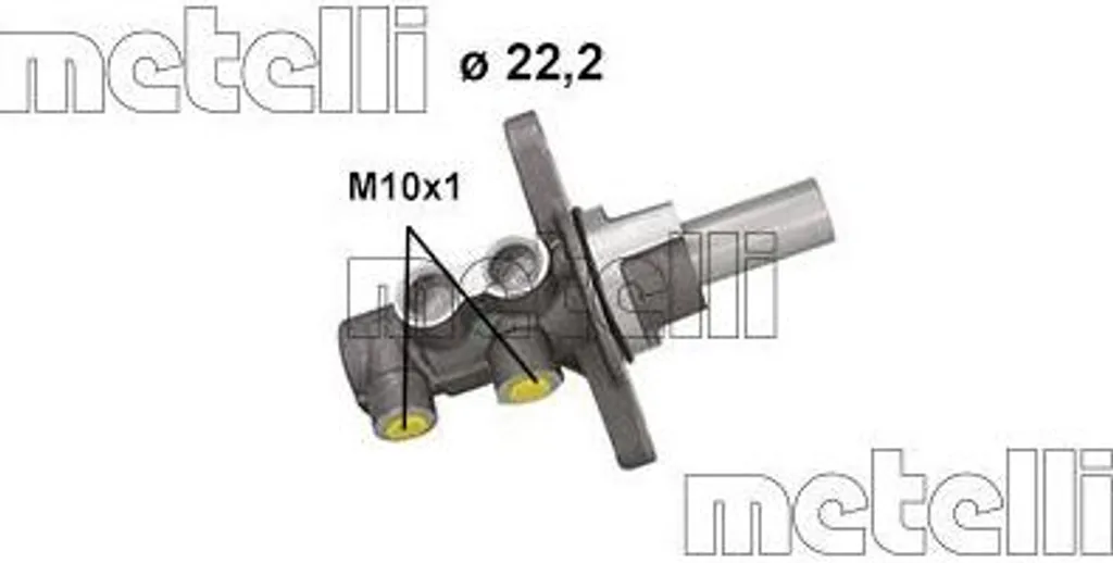 Maître-cylindre Metelli 05-1193 haute performance OE 77365820 Ypsilon