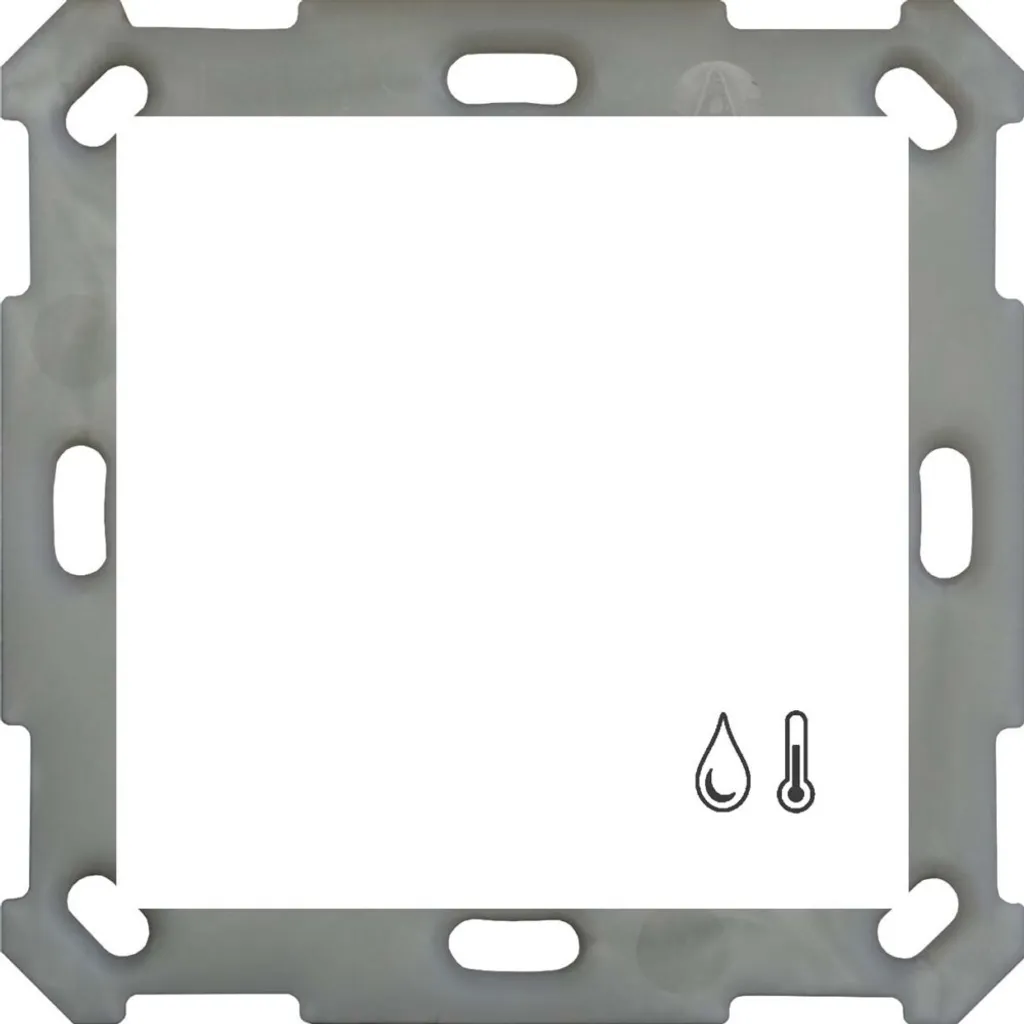 Régulateur de température KNX 55x55 blanc pur pour commande CVC