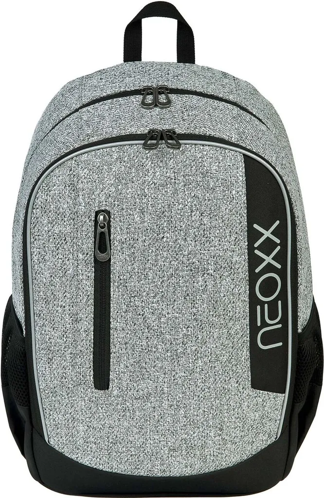 Zaino Scuola Neoxx Flow Grigio: Ergonomia e Scomparto PC 20L