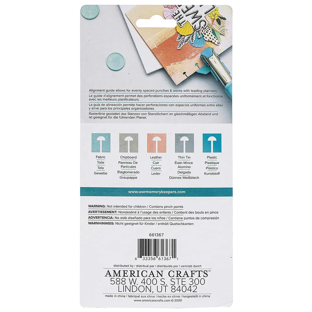 We R Memory Keepers Crop-A-Dile Disque Power Punch pour Planner