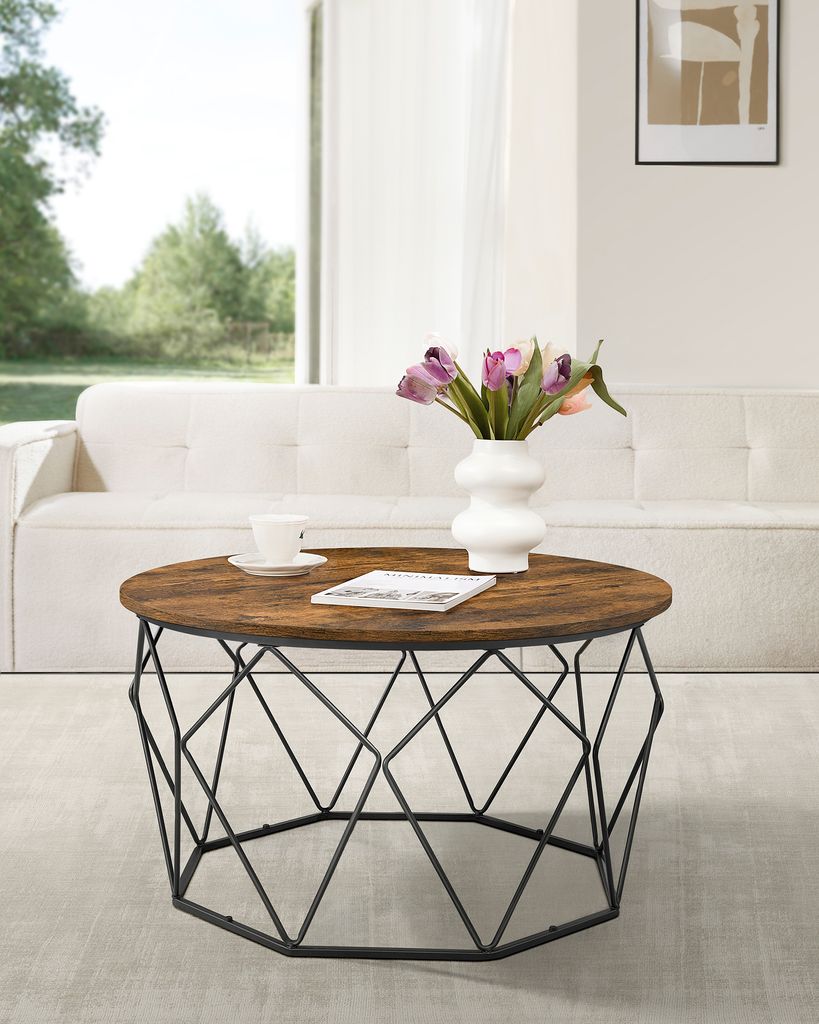VASAGLE Couchtisch, robust Stahlrahmen, für Wohnzimmer, Produktbild 1