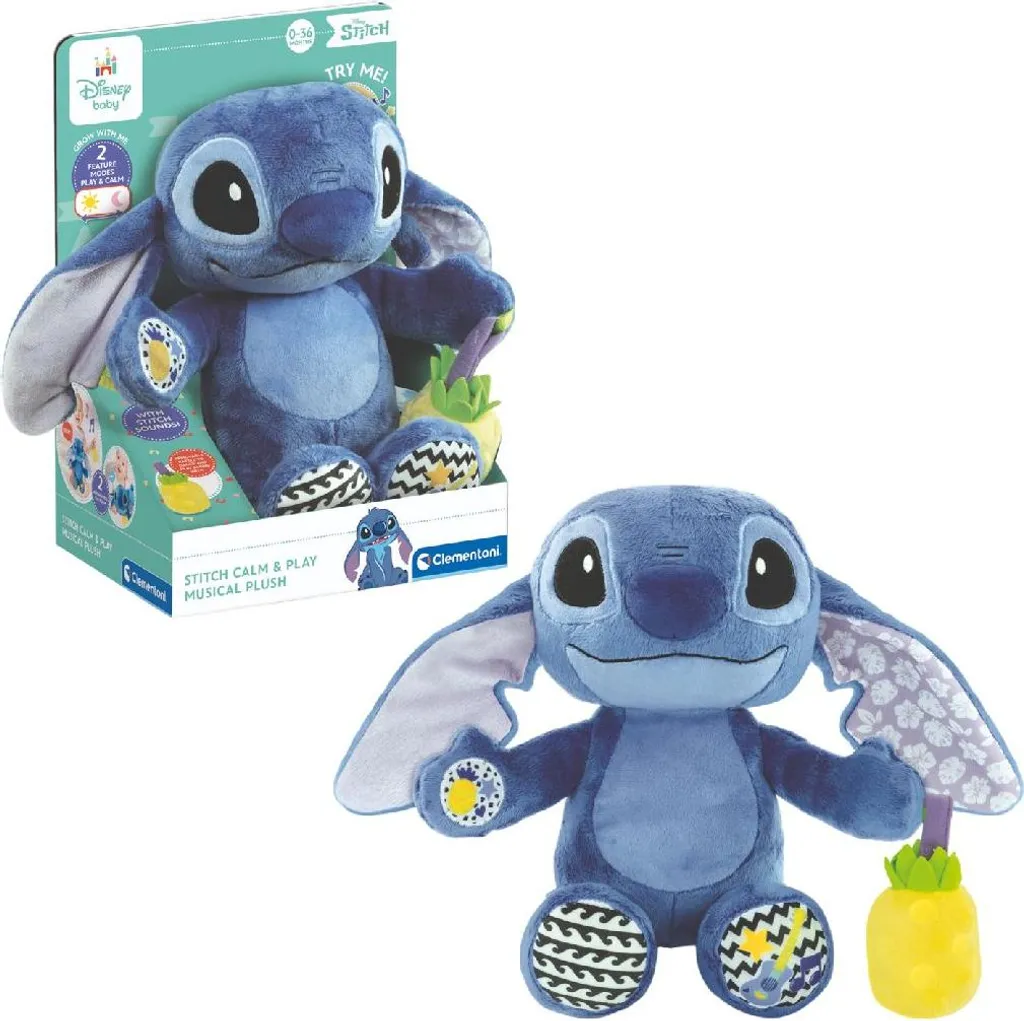 Stitch Peluche Interactive Disney Baby Clementoni Effets Sonores Doux - 7
