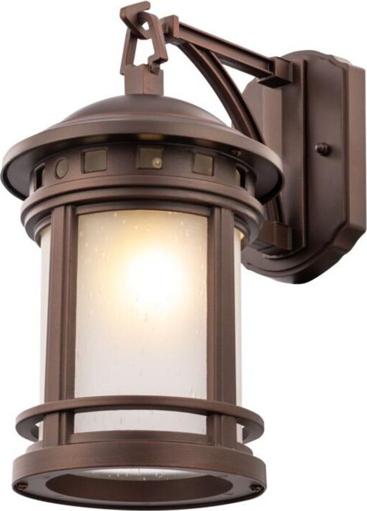 Maytoni Außenwandleuchte Salamanca, E27, ohne Leuchtmittel, IP44, Braun