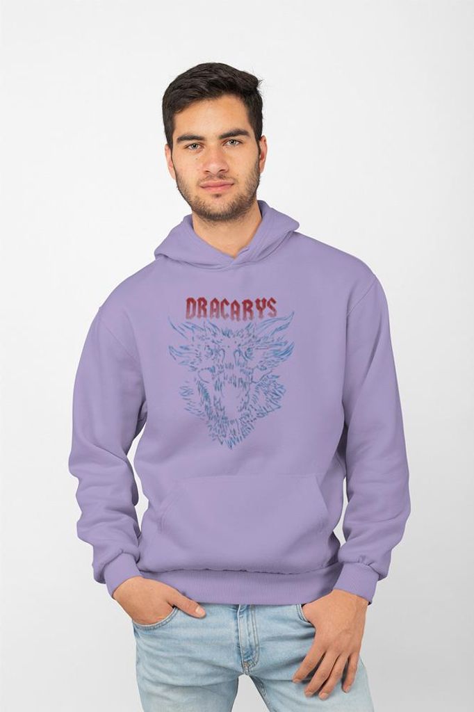 D&B Uni Hoodie MO00107 Dracarys Lavendel-Größe M