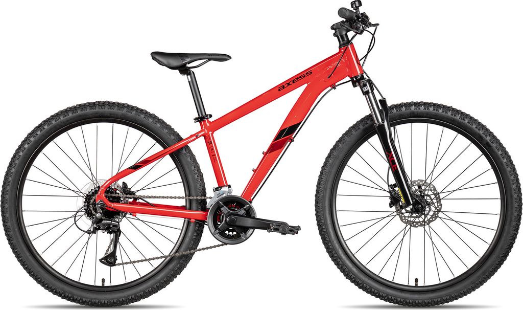 Axess STIPE PRO 26 Jugend-Mountainbike ab 12 Jahren 26 Zoll Rot 14 Zoll