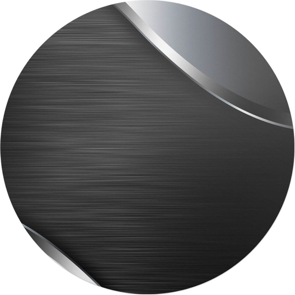 Metallische Wellen – Bodenschutzmatte – Stuhlunterlage – Bürostuhlmatte – Rutschfeste Bodenmatte – Schutzmatte für Hartboden – fi 100 cm