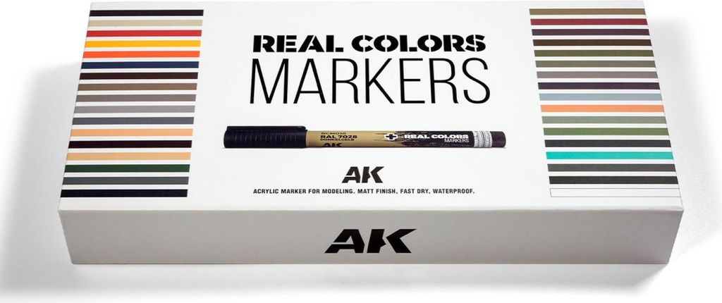 AK Interactive RCM150 - Special Box Real Colors Markers - Produktbild 