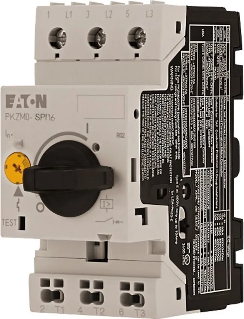 Protection moteur triphasé 12A Eaton PKZM0-12-SPI16 pour machine outil