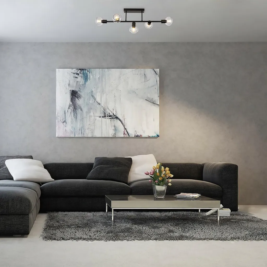 Éclairage Plafonnier Orientable 5 Spots Sullivan pour Grand Espace