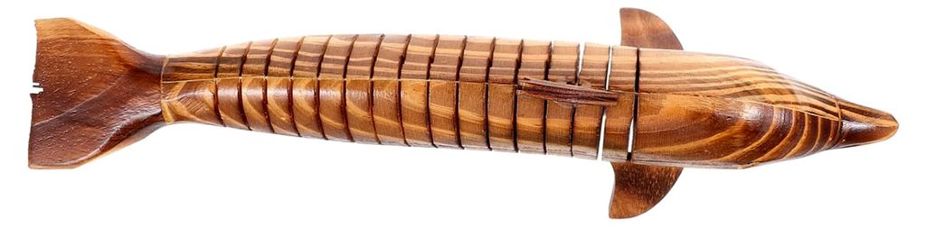 Holzfigur Delfin Dekoration Delfinstatue für Schreibtisch Wohnaccessoire Handgefertigt Vielseitiges Ornament