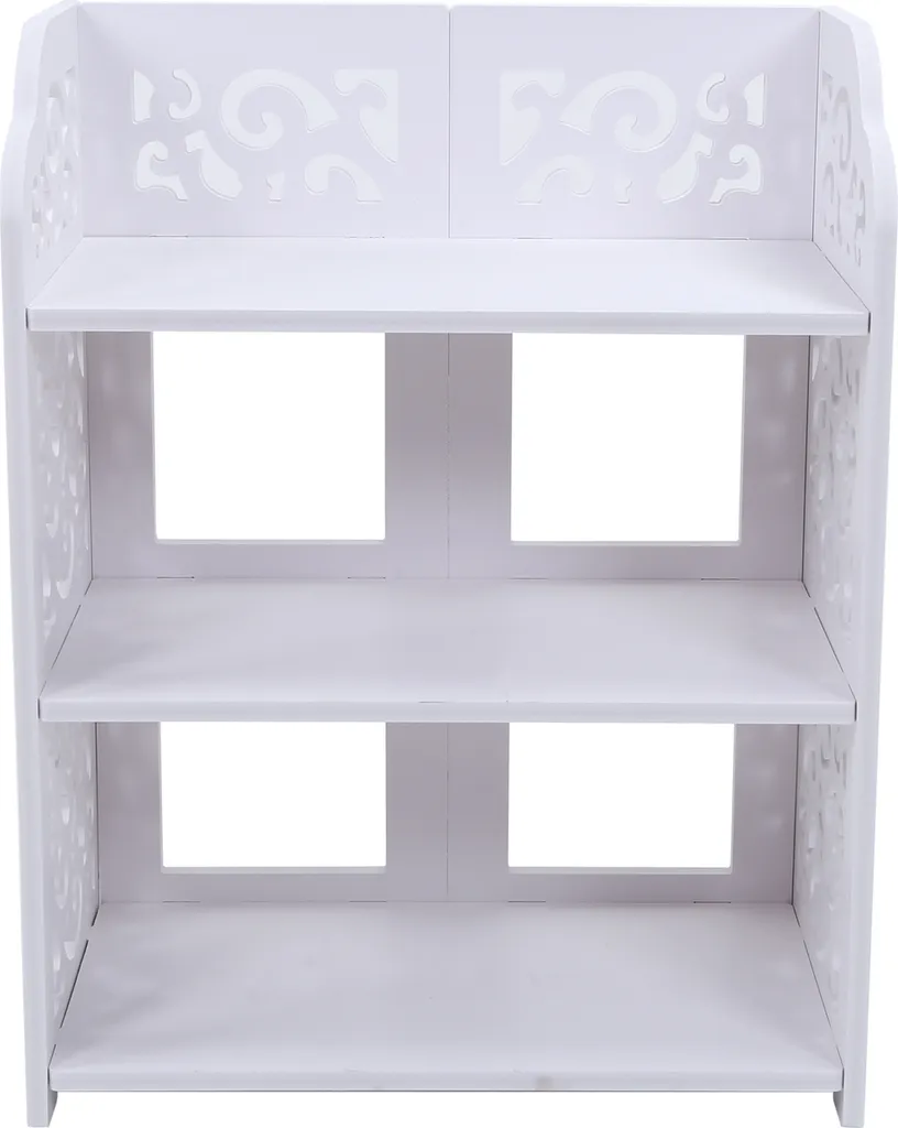 Étagère à chaussures blanche 3 niveaux 60cm - Organiseur de rangement