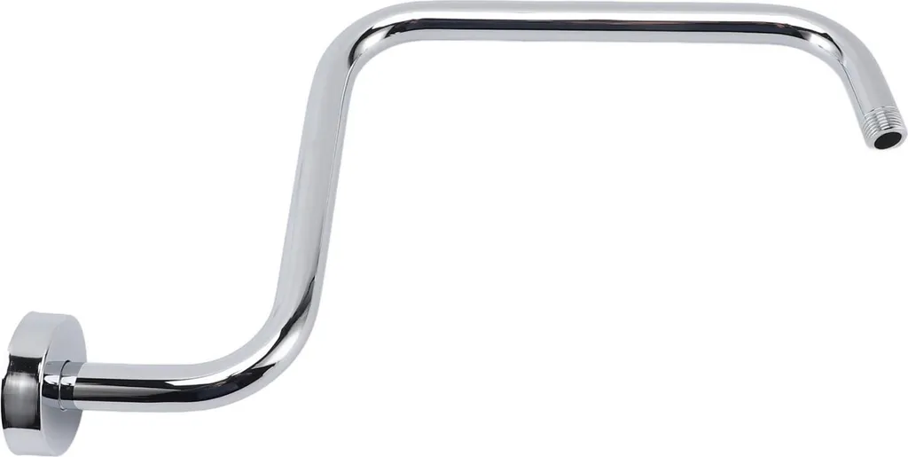 Colonne montante de douche en forme de S rallonge murale inox de 25cm