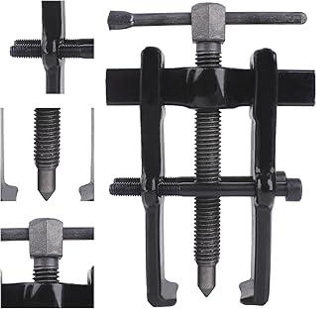 Abzieher Werkzeug 2-Backen Lagerabzieher kugellager Abzieher Für Motorrad Und Auto Aus Chrom-Vanadium-Stahl Schwarz