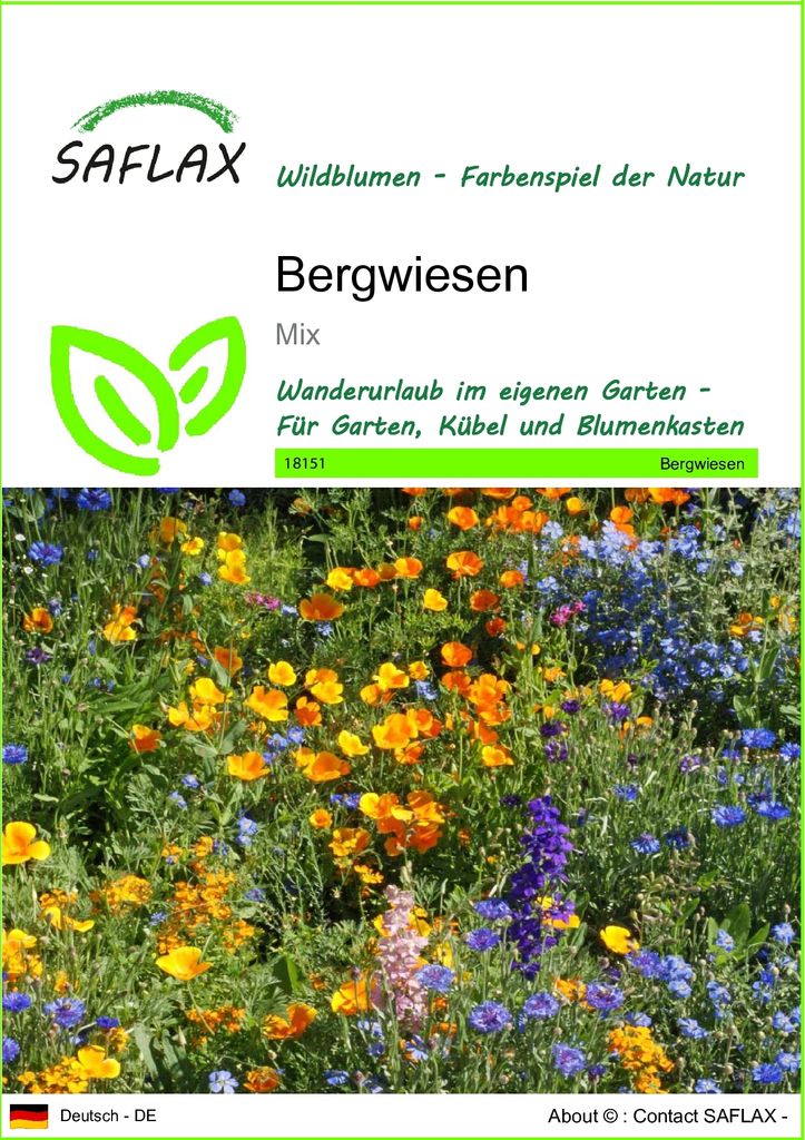 SAFLAX - Bergwiesen - Mix - 1000 Samen Produktbild 