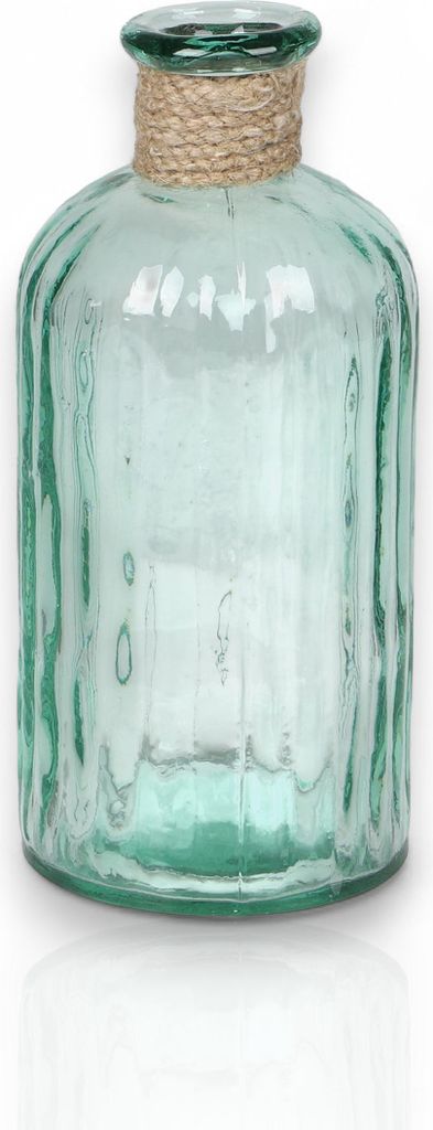 Flaschenvase SOPHIE aus recyceltem Glas, grün | Bottle Vase 0,7L