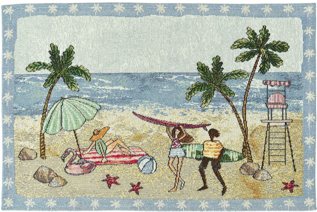 Sander - Gobelin Tischset - Zuma / Strandmotiv - 32 x 48 cm