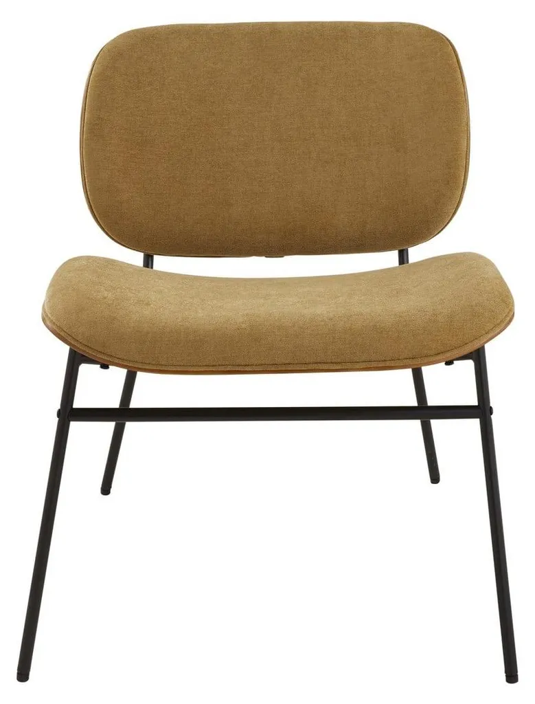 Fauteuil Serge bronze SIGNATURE : tissu velouté et finitions artisanales