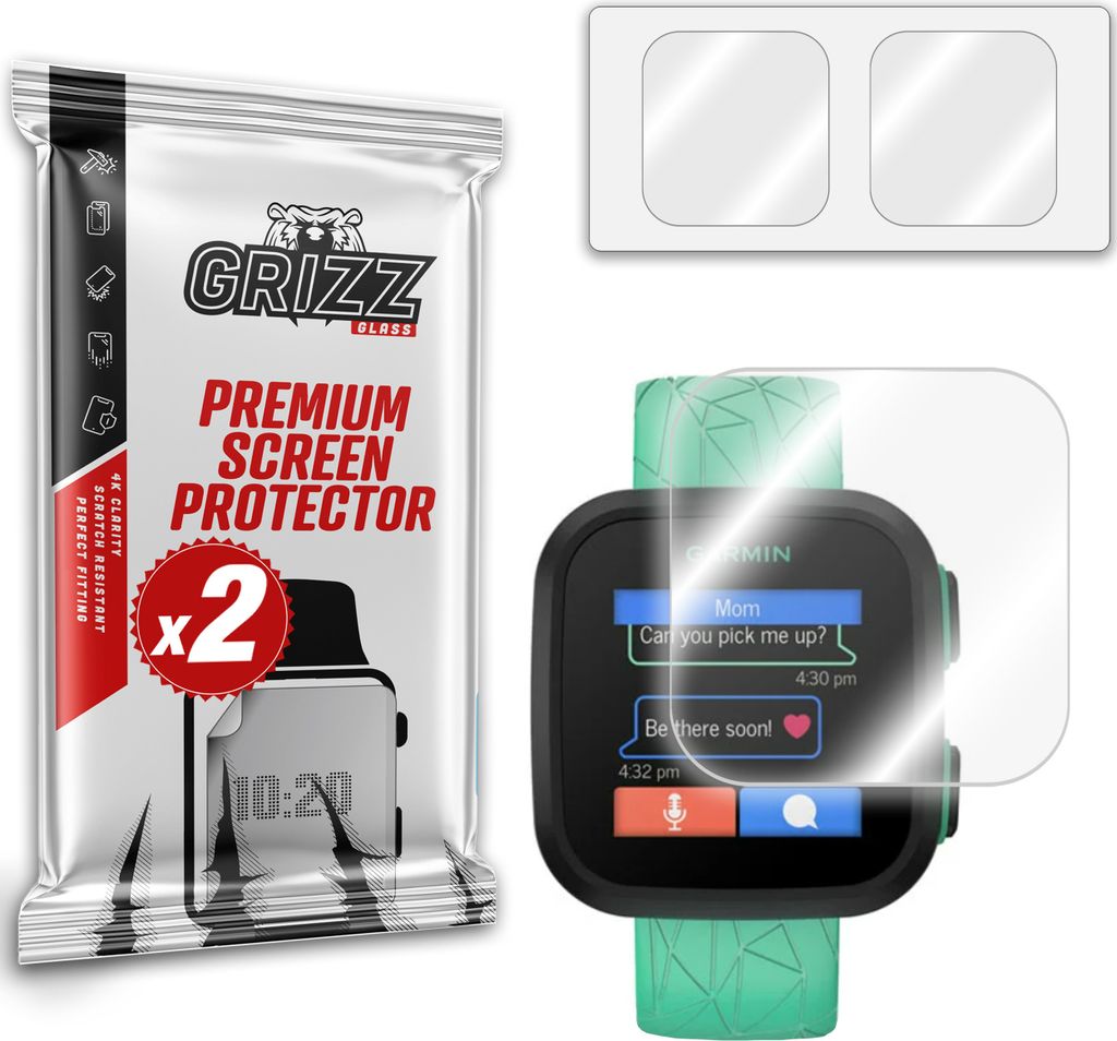 Hybriertes Glas GrizzGlass HybridGlass für Garmin Bounce