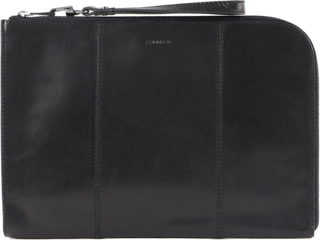 SADDLER Ferdinand Custodia Laptop 13-14" Pelle di Bufalo Nero