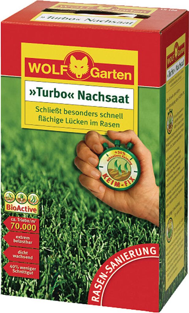 WOLF-Garten Rasensamen Turbo Nachsaat LR 0.2 kg 10 m²