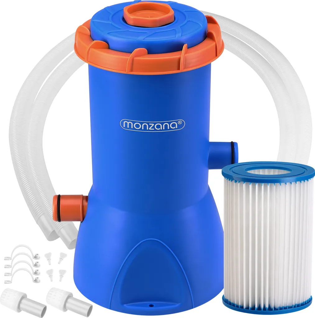 Filtration pour piscine propre MZP90 débit 3.800 l/h pack complet