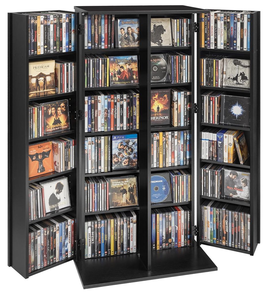 VEVOR DVD-Schrank mit 24 Fächern, Produktbild 