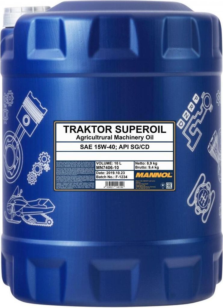 10 Liter MANNOL 15W-40 Traktor Superoil Produktbild 