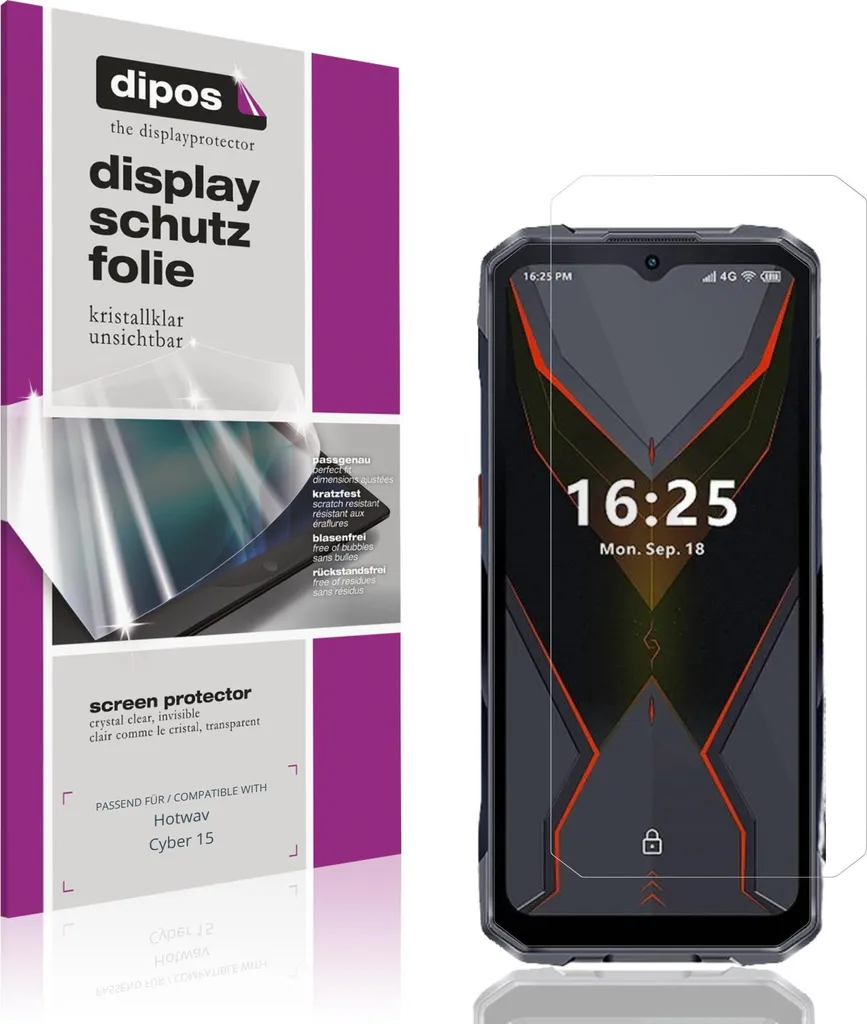 Proteggi il Display Hotwav Cyber 15 - 4x Pellicola dipos Claro Premium