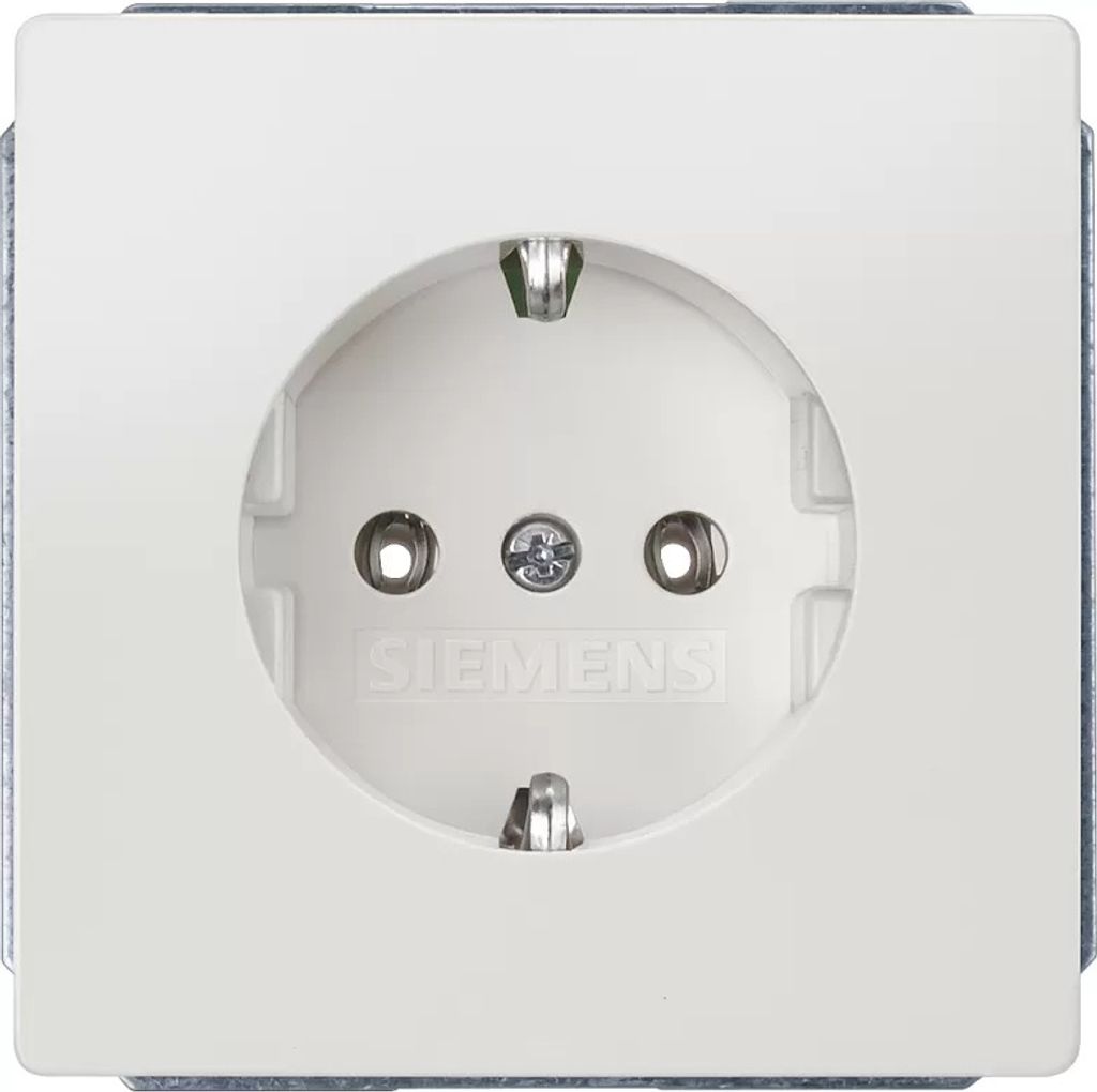 Siemens DELTA style, titanweiß Schuko-Steckdose 10/16A 250V Produktbild 