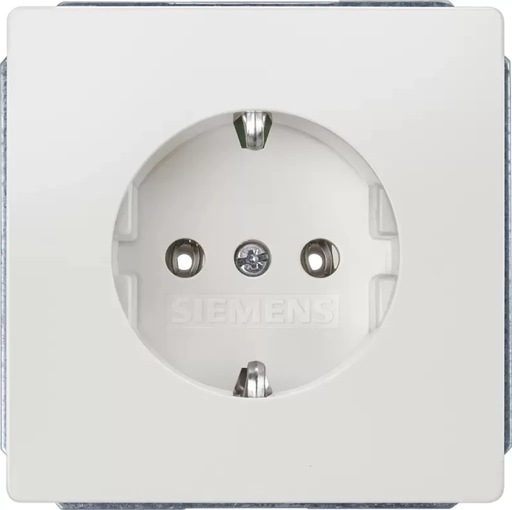 Prise robuste Siemens DELTA style blanc titane Schuko 16A 5UB18530KK