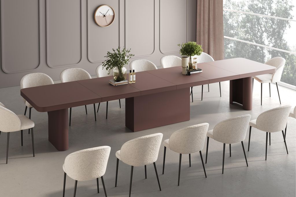 Design Esstisch Tisch Portono XXL ausziehbar 160 bis 412 cm Esszimmer